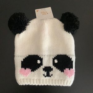 Small panda toque hat for babies